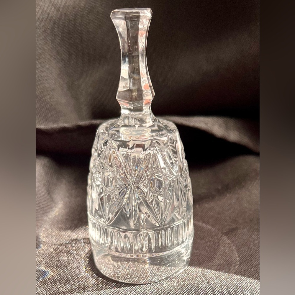 Vintage Tritschler Winterhalder 24% Lead Crystal Bell Starburst West Germany WG